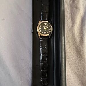 Gossip Black and Gold Men's Watch
